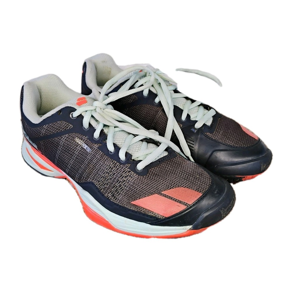 Babolat Jet All Court Matryx SL Women's size 8 Tennis Shoes Gray Orange